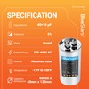 40+10 uf 370-440VAC ±5% Volts Round Run Start Capacitor Electric