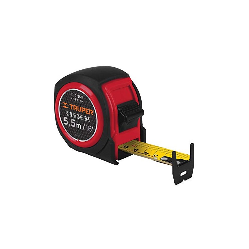 TRUPER Flexómetro Compacto Con Grip 55 M Cinta 1 Truper
