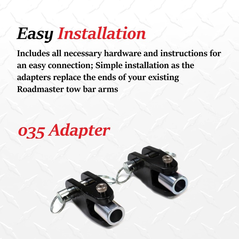 Roadmaster 035 Pair of Steel Off Road Bumper Adapters fits