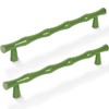 Vicycmc Green Cabinet Pulls 5 Inch(128mm) Hole Center,Zinc Alloy Solid