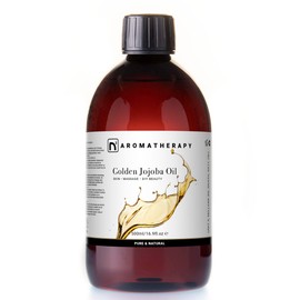 n2 Aromatherapy Jojoba Oil Cold Pressed - 500 ml - for Hair, Face, Skin Care, Cosmetics