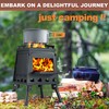 Wood Burning Stove, Camping Wood Stove, Small Portable Cast Iron
