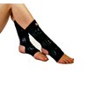 Mighty Grip Black Pole Dancing Ankle Protectors with Tack Strips