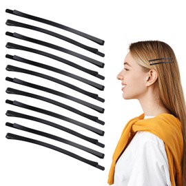 60Pcs Black Jumbo Bobby Pins 3.35 Inch Metal Hair Clips Premium Secure Hold Hair Pins Classic Diy Painting Hairpins Hair Accessories Barrette for Buns for Women Girls Thick Long Updo All Hair Types