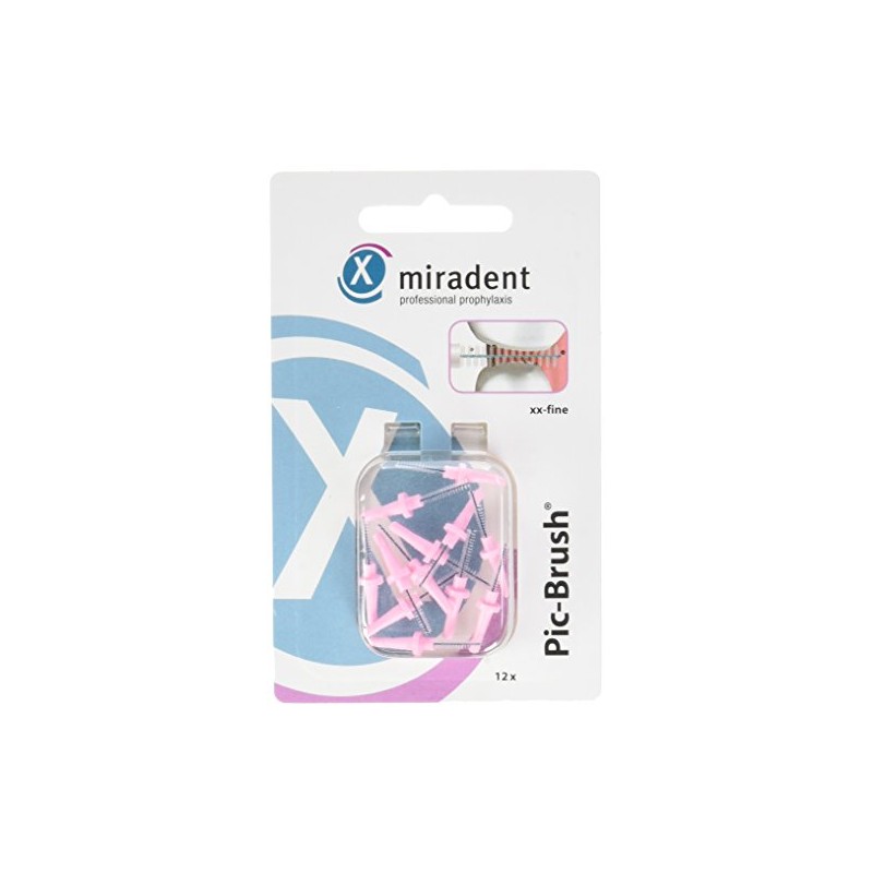 Pic-Brush Set of 12 Pink XX-Fin Replacement Brushes - Pack