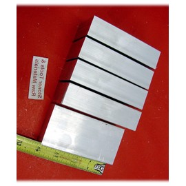 KolotovichTool 5 Pieces 5/8"x 2" Aluminum 6061 Flat BAR 4" Long Solid Extruded Mill Stock Industrial Metal DE-0898DU