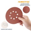 POWERTEC 45012, 5" x 8 Holes, 120 Grit, A/O Hook