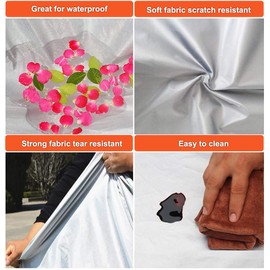 Kayme SUV Car Cover Waterproof All Weather with Lock and Zipper, Outdoor Sun Uv Rain Protection, Fit SUV Jeep (182 to 190 Inch) H5/Black