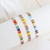 Sonateomber Tila Flat Beaded Stretch Bracelets for Women, Trendy Stackable
