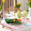 Bigqin 4 Pieces Placemat Easter Linen 45 * 30cm, Happy