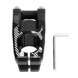 LUNJE Bike Stem 31.8x45mm Short Handlebar Stem Aluminum Alloy CNC Hollowing Ultralight for Road Mountain BikeBlack