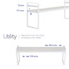 WOCHUANGSI Kitchen Cabinet Organizer Expandable Metal Pantry Tall Storage Height