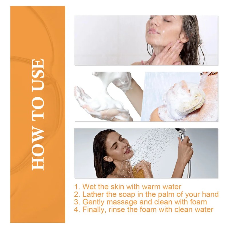 Fweaad Barra De Jabón O Turmeric Para Rostro Y Cuerpo,