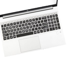 Keyboard Cover With Large Print For 15.6'' HP Laptop & HP Pavilion 15-eg 15t-eg 15-eh 15t-eg200/eg100/eg000 15-eg2373cl 15-eg2053c/2153cl 15-eg2079nr eg2097nr 15-eg2073cl 15-eg3045cl eg0025nr eg1073cl
