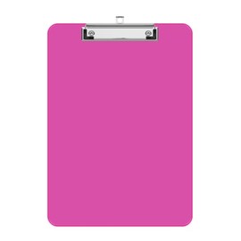 Juvealoe A4 Plastic Clipboard, 8.5 x 11 Red Colored Clip Boards with Low Profile Clip, Letter Size for Classroom, Teacher, Students, School & Office Supplies