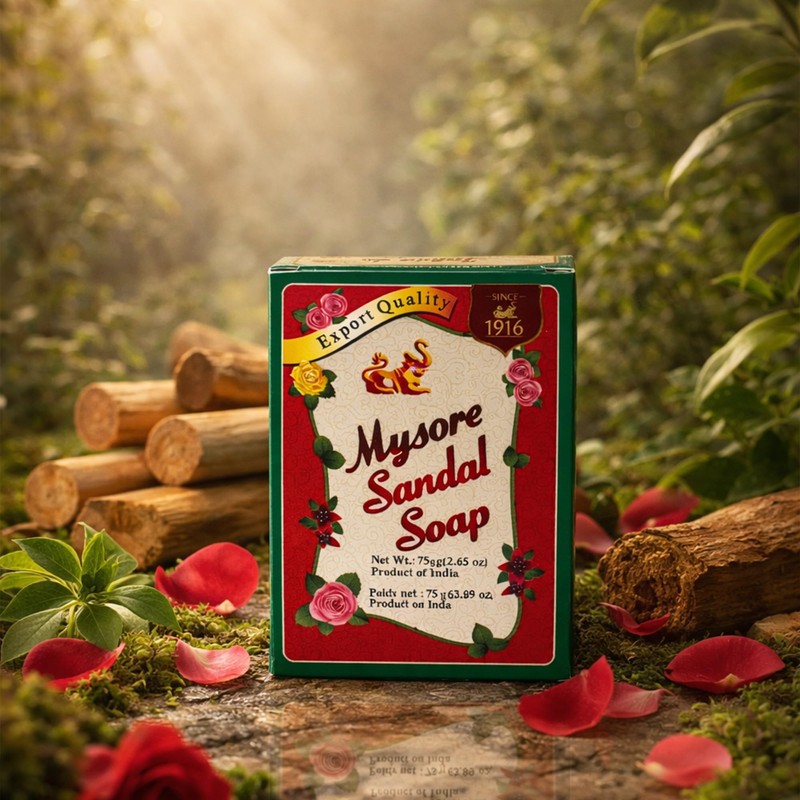 Mysore Sandal Soap 75g (Pack of 4)