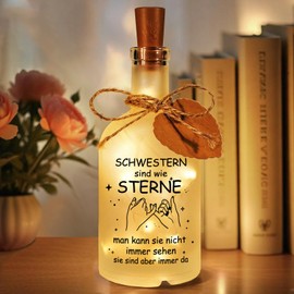 Hiipeefeel Best Big Sister Gift, LED Bottle Light, Birthday Gift, Mother's Day Gift, Sister, Gift for Sister, Birthday, Christmas, Mother's Day