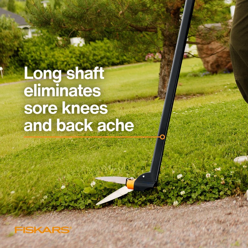 Fiskars Grass Shears, Long Handle, 36" Handle Lawn Shears for