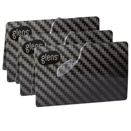 glens Unisex Armless Reading Glasses - 3 Readers in +2.5 Carbon Pack- Emergency Lightweight Pocket Readers