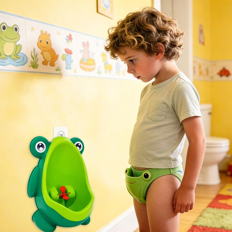 Frog Pee Training,Cute Potty Training Urinal for Boys with Funny