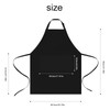 2pcs Cooking Aprons for Men Women, Chef Aprons with 2