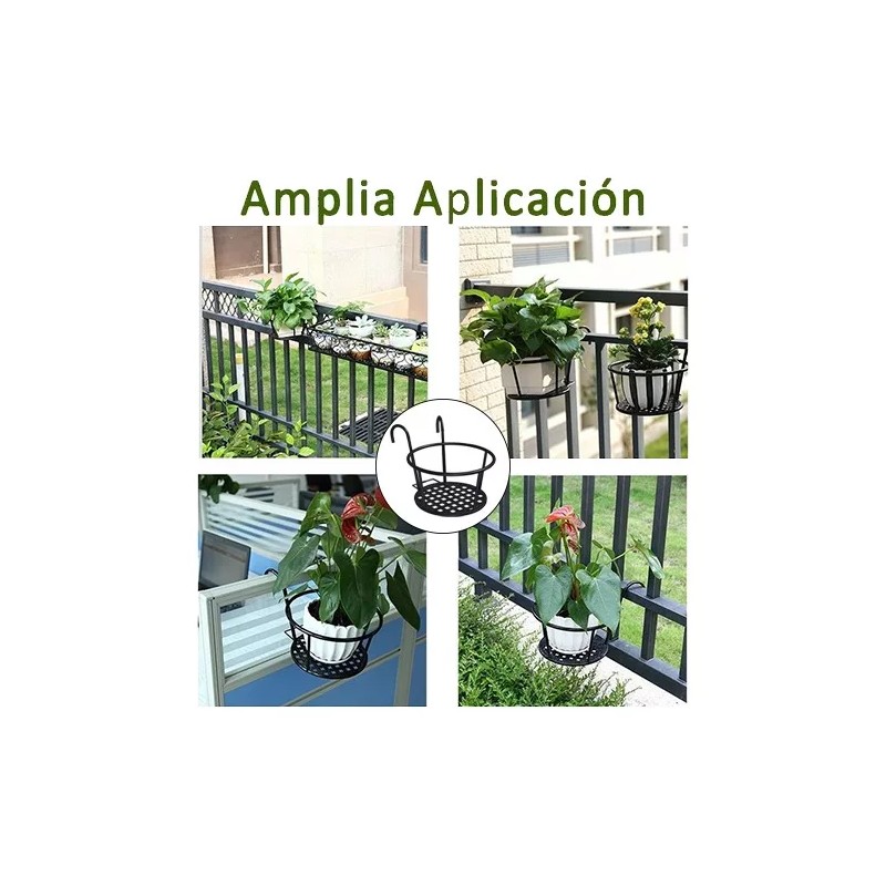 Ycchke Maceta De Barandilla Colgante Maceta