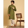 SKAVIJ Men's Tunic Cotton Kurta Pajama Indian Yoga Casual Dress