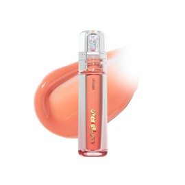 ETUDE Over Grow Gloss Peach Sorbet 0.1 oz (2.8 g) Lip Gloss, Glossy, Glossy, Purpuru Lipstick, Moisturizing, Oil Film