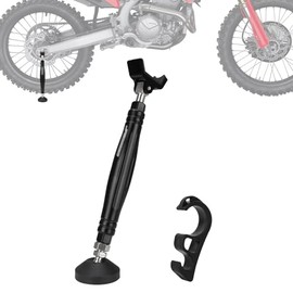 IUVWISN Motorcycle Wheel Lift Stand Front and Rear Easy Portable Jack Stand Chain Cleaning Maintenance Tool Adjustable for Most Motorcycles, with Brake Buckle