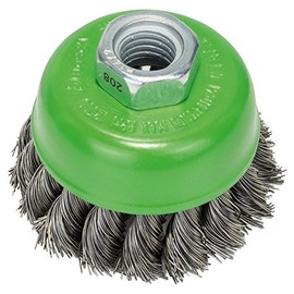 Bosch Professional 1 x Cup Brush Braided Stainless Steel Wire Heavy for Inox (for Stainless Steel, Diameter 65 mm, 12500 rpm, M14, Accessories Angle Grinder)