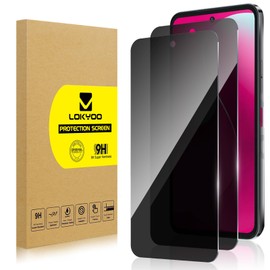 Lolyoo 2 Pack Privacy Screen Protector for T-mobile Revvl 8 Pro [Anti-Spy Tempered Glass], Ultra HD, Anti-Scratch, Bubble-Free, Easy Install 9H Protective Glass for T-mobile Revvl 8 Pro
