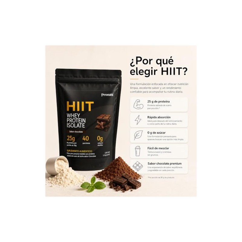 Hiit Prote Aislada Suero Leche 100 Whey Isolate