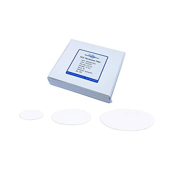 As One Membrane Filter (Cellulose Mixing Ester) 090022MFMCE 0.22μm, φ3.5 inches (90 mm), Pack of 100 /2-836-05