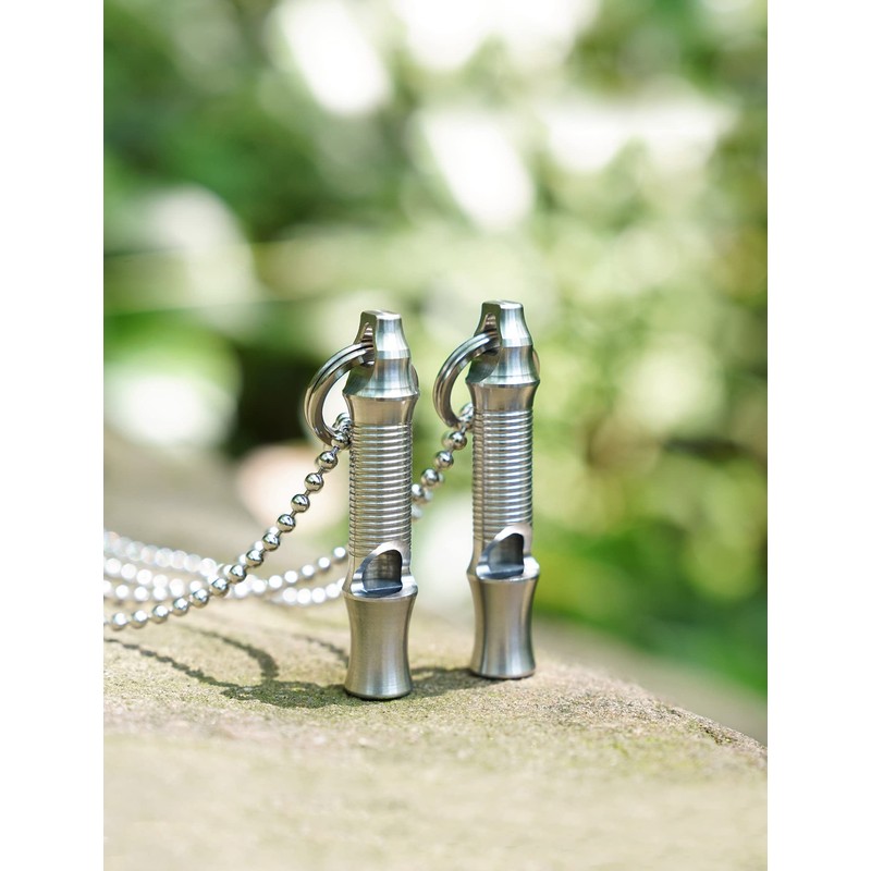 Monspend Whistle, Disaster Preparedness Whistle, Deca Sound, 120 dB, Lightweight,