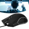 Gaming-Maus, Tragbare Ergonomische Kabelgebundene Maus mit USB-Kabel, 4 Farben Hintergrundbeleuchtung