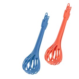 2Pcs Multifunctional Egg Beater, 2-in-1 Food Clip & Egg Whisk, Bread Whisk & Fouet Cuisine Kitchen Tool, Handheld Blender for Eggs and Bread for Kitchen Baking Tool