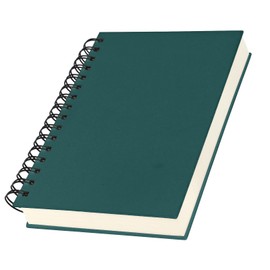 Yarotm Notebook A5 Lined - Diary Spiral Bound 14 x 21 cm - 100 GSM Paper Lined Notepad A5 240 Pages Notebook Spiral Pad A5 - Notebook College Pad Travel Diary Dark Green