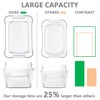 Tiawudi 12 Pack Plastic Storage Bins, Multi-Use Organizer Bins, Pantry