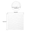 sourcing map Stained Glass Sheet Mosaic Tile 3.9 Inch x