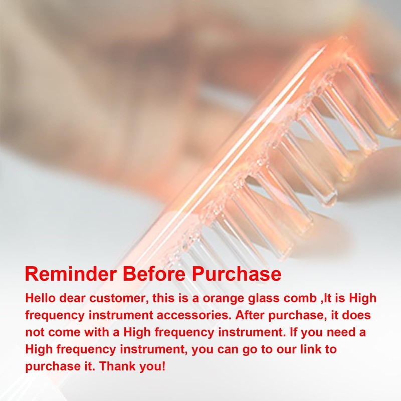 Electrode Wand Glass Tube Orange Colour Handheld Spare Parts for