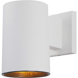 KastLite Turtle Safe Wall Mounted Lamp, 7.25" Rust Proof Outdoor Patio Light with Amber LED Bulb | Front Door Lighting, Porch Decor, Coastal Sconce Fixture | FWC & Dark Sky Rated, Polycarbonate, White