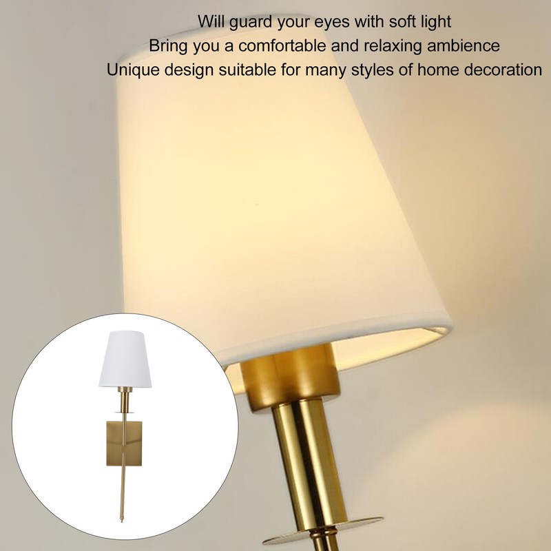 E26 E27 Wall Lampshade Retro Industrial Fabric Wall Light Shade