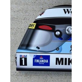 WOW!!!  Mika Hakkinen Mclaren F1 Formula Race Car Helmet Sign HD 3D