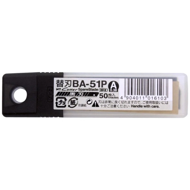 NT Cutter 58 Degree Black Utility Knife Blades 9mm Standard