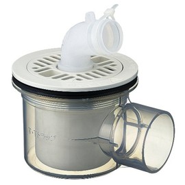 SANEI H5551C-50 Washing Machine Drain Trap, For VU and VP Pipes, Transparent