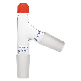Labasics 3 Way Distilling Thermometer Adapter with 24/40 Joints and Screw Cap for Distillation Apparatus