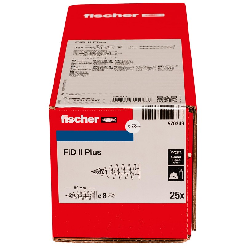 fischer FID II Plus Insulation Dowels Plastic Dowels for Fixing