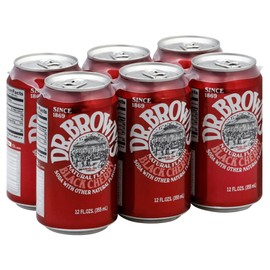 Dr. Brown - Soda Black Cherry - Case of 4 - 6/12 FZ