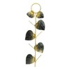Birds Feeder Hanging Metal Green Leaf Shape Hummingbirds Feeder for