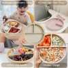 Moonkie Suction Plates for Baby | 100% Silicone BPA-Free Baby